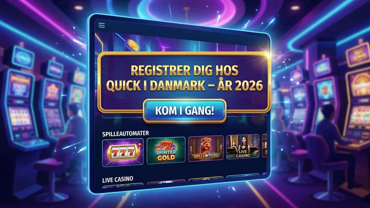 Registrering med bonus hos Quick